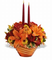 Fall Glow Centerpiece Flower Power, Florist Davenport FL
